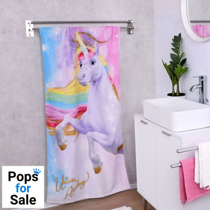 Unicorn Academy Velour Towel Magic 75 x 150 cm