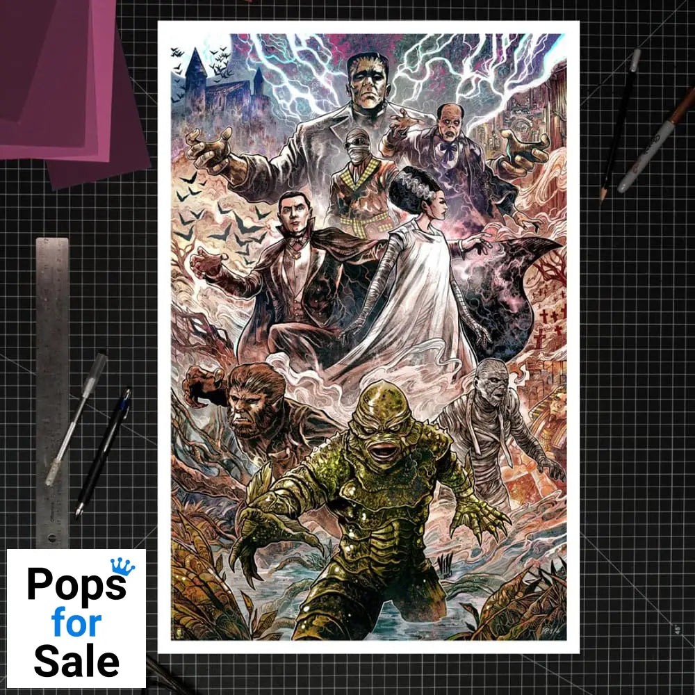 Universal Monsters Art Print Universal Monsters by Vincenzo Riccardi 61 x 41 cm - unframed