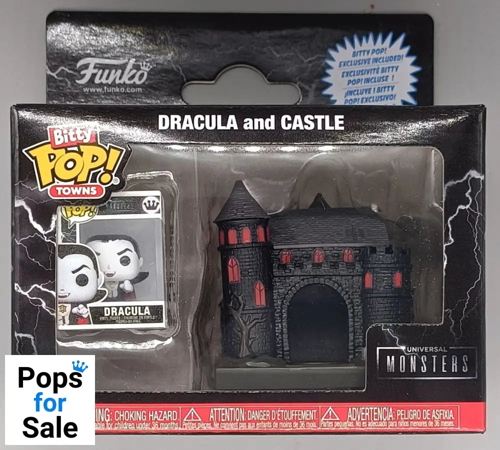 Universal Monsters Bitty POP! Towns Vinyl Figure Dracula with Castle - [New]