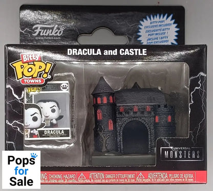 Universal Monsters Bitty POP! Towns Vinyl Figure Dracula with Castle - [New]