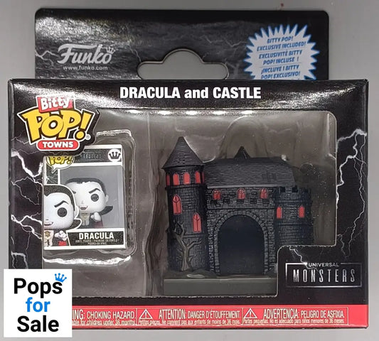Universal Monsters Bitty POP! Towns Vinyl Figure Dracula with Castle - [New]