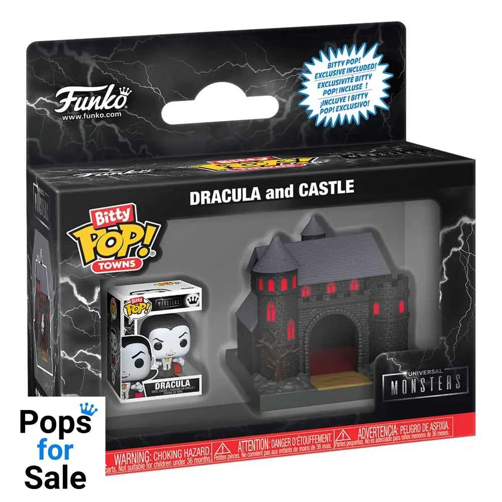 Universal Monsters Bitty POP! Towns Vinyl Figure Dracula with Castle