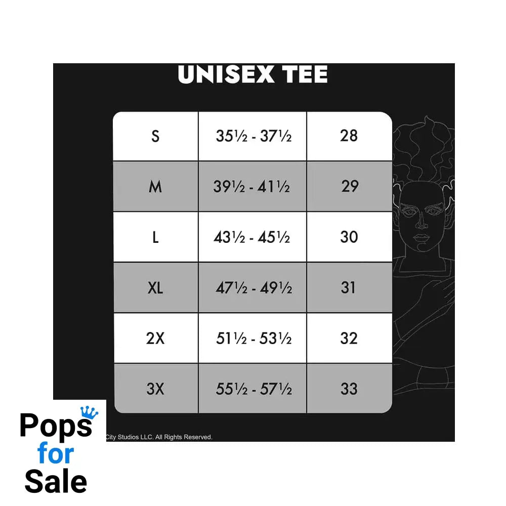 Universal Monsters by Loungefly Tee T-Shirt Unisex Bride of Frankenstein
