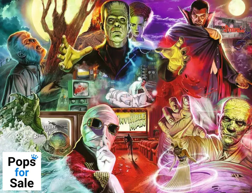 Universal Monsters Jigsaw Puzzle (2000 pieces)