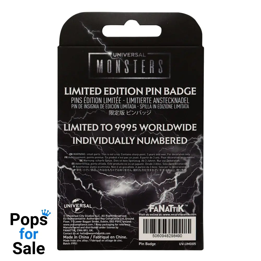 Universal Monsters Pin Badge Limited Edition
