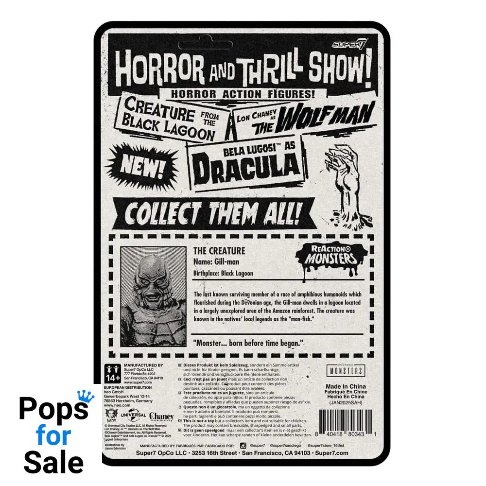 Universal Monsters ReAction+ Action Figure Wave 1 Creature from the Black Lagoon 10 cm