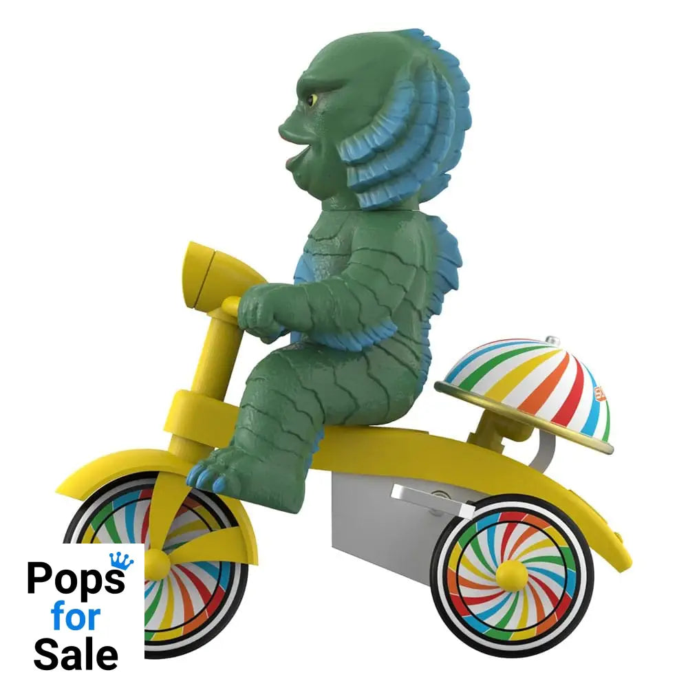 Universal Monsters Super Cycles Action Figure Creature from the Black Lagoon (Dark Green with Yellow Trike) 13 cm