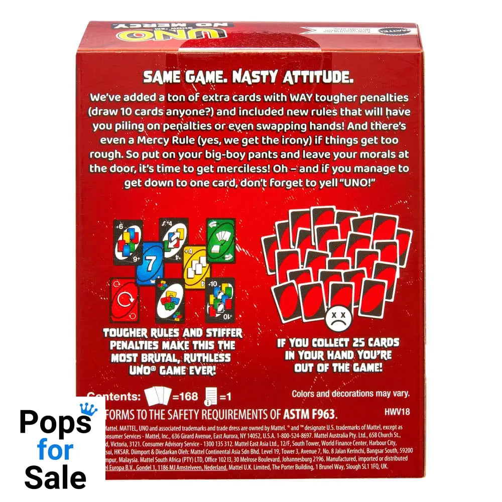 UNO Card Game No Mercy