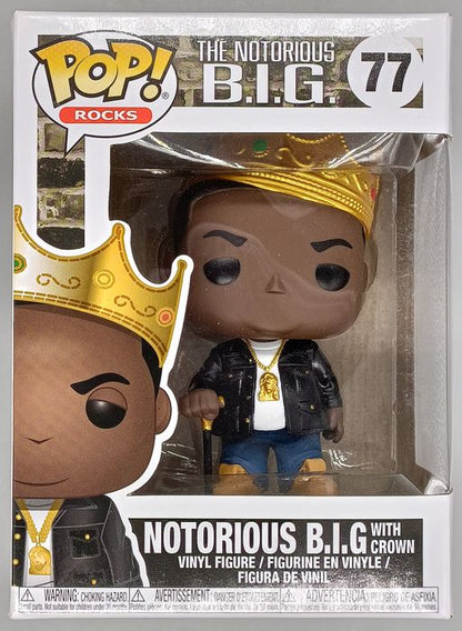 #77 Notorious B.I.G. (with Crown) - Box Damaged Funko POP