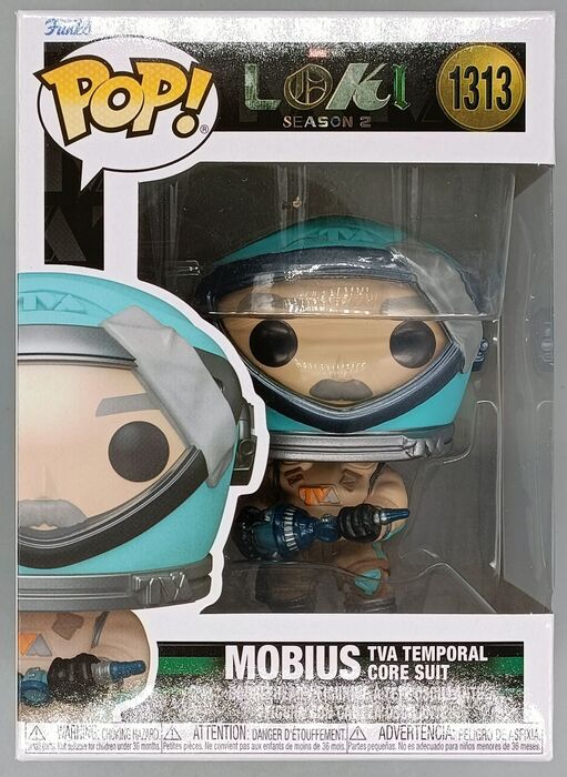 1313 Mobius (TVA Temporal Core Suit) - Marvel Loki 2 - New Funko POP in Protector