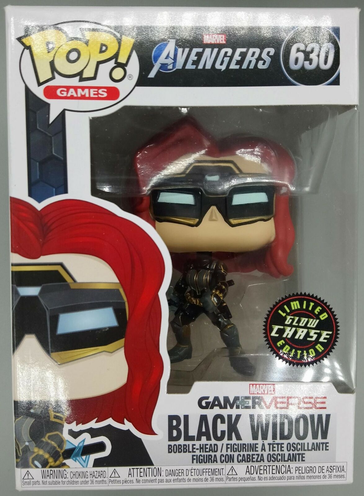 #630 Black Widow - Glow Chase - Marvel Avengers Funko POP