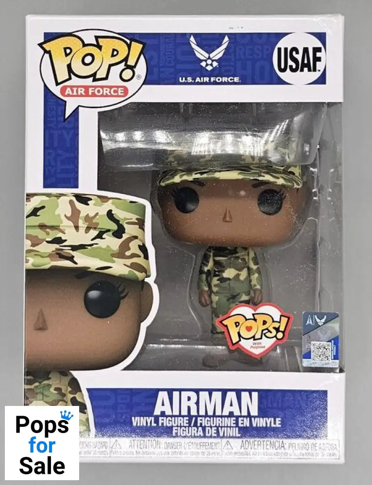 USAF Airman (Female, African American) - Air Force - Box Damaged Funko POP