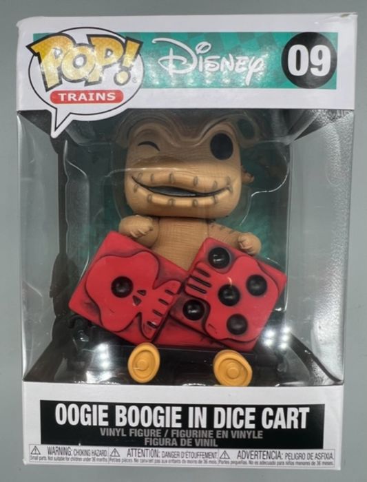 #09 Oogie Boogie in Dice Cart - Trains Disney TNBC Box Damaged Funko POP