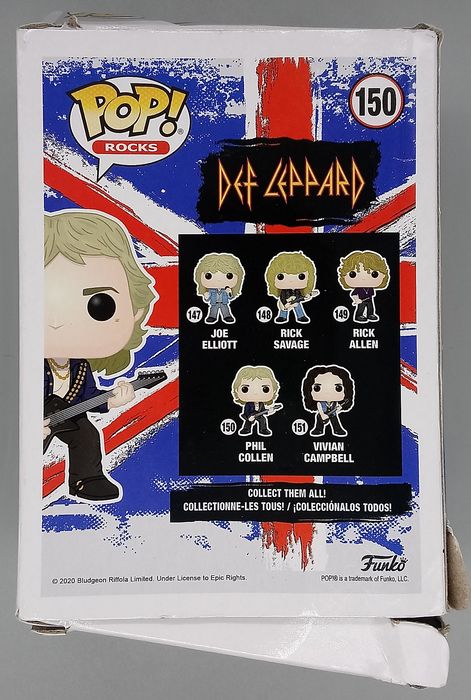 #150 Phil Collen - Def Leppard - Box Damaged Funko POP