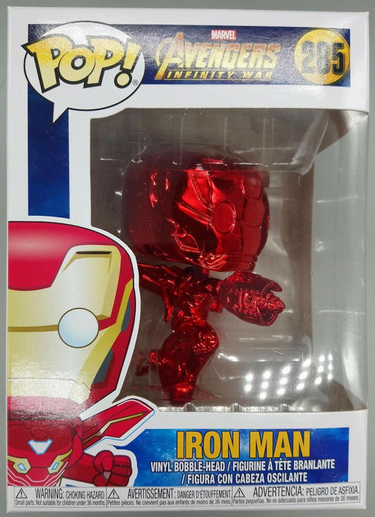 #285 Iron Man (Red) Chrome Marvel Avengers Infinity War Funko POP