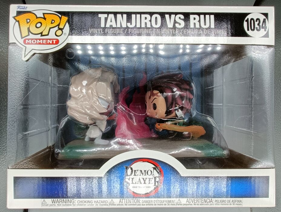 #1034 Tanjiro vs. Rui - Anime Moment - Demon Slayer Box Damaged Funko POP