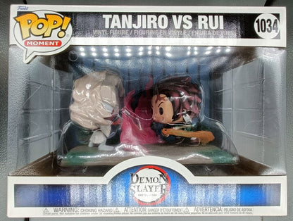 #1034 Tanjiro vs. Rui - Anime Moment - Demon Slayer Box Damaged Funko POP