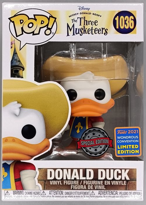1036 Donald Duck - Disney The Three Musketeers 2021 Con Funko POP