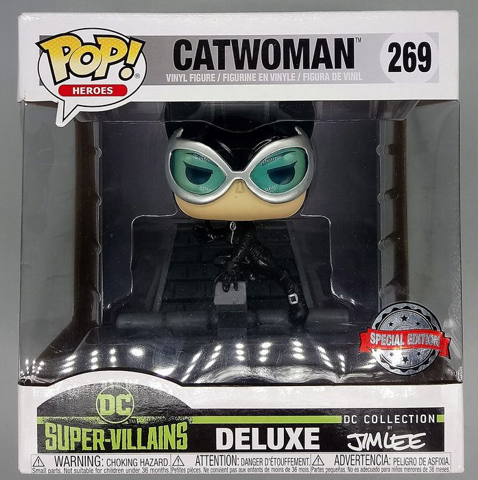 269 Catwoman - Deluxe Jim Lee - DC Super-Villain Funko POP - Box Damaged