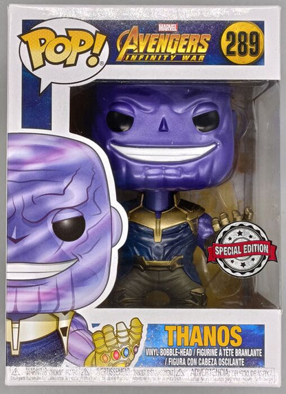 #289 Thanos - Metallic - Marvel Avengers Infinity War Box Damaged Funko POP
