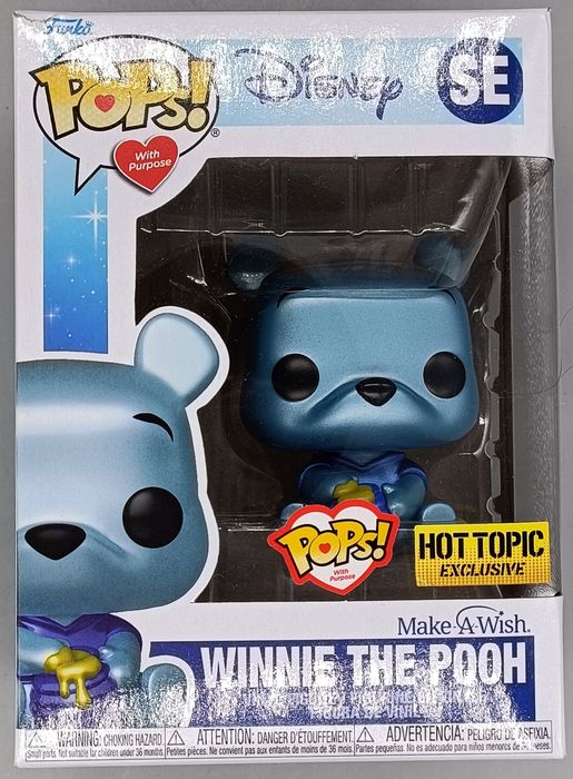 #SE Winnie the Pooh (MakeAWish) Metallic - Disney - Box Damaged Funko POP