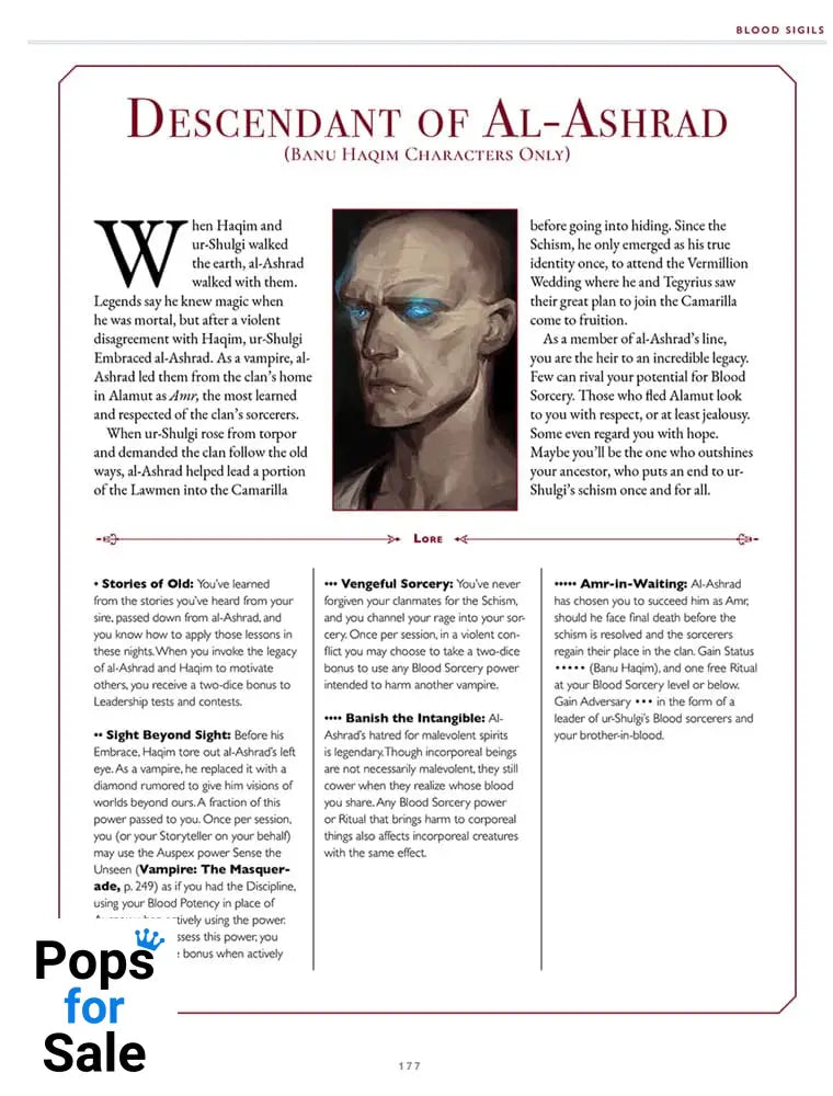 Vampire: The Masquerade 5th Edition RPG book Blood Sigils Sourcebook *Englische Version*