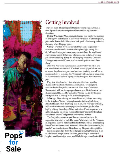 Vampire: The Masquerade 5th Edition RPG book Blood-Stained Love Sourcebook *Englische Version* Board games and