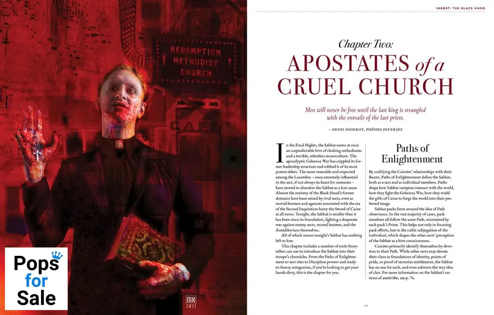 Vampire: The Masquerade 5th Edition RPG book Sabbat: The Black Hand Sourcebook *Englische Version*