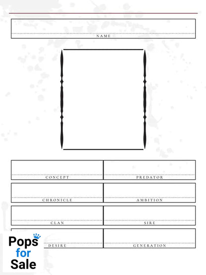 Vampire: The Masquerade 5th Edition RPG Journal Expanded Character Sheet Journal *Englische Version*
