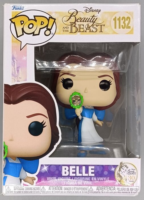 #1132 Belle (w/ Mirror) Disney Beauty & Beast - Box Damaged Funko POP