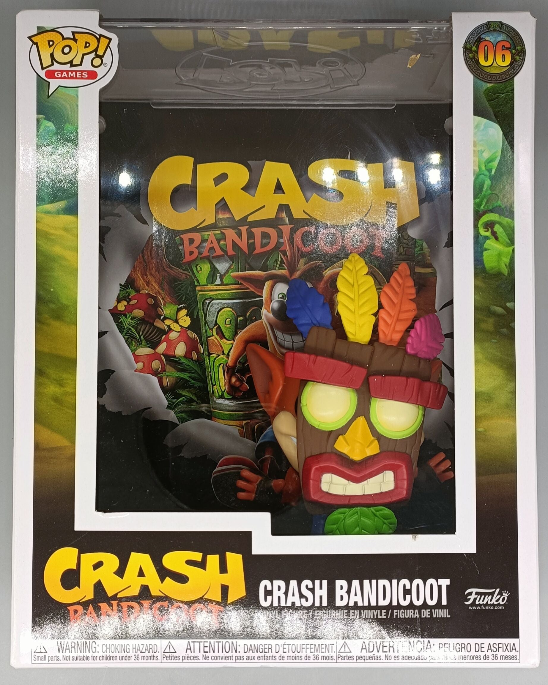 06 Crash Bandicoot - Games Cover - Funko POP - Box Damaged