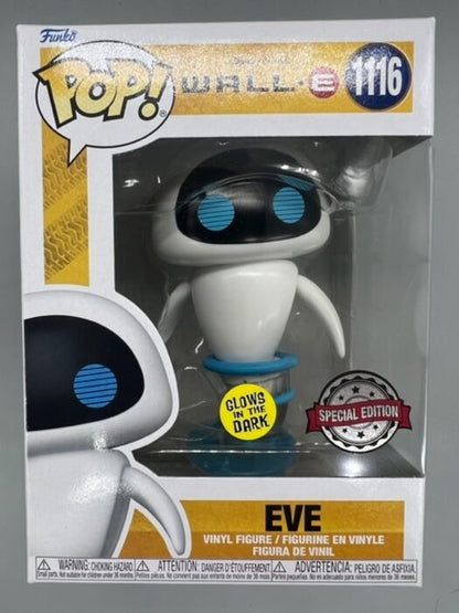1116 EVE (Flying) Glow - Disney Wall-E Funko POP - Brand New