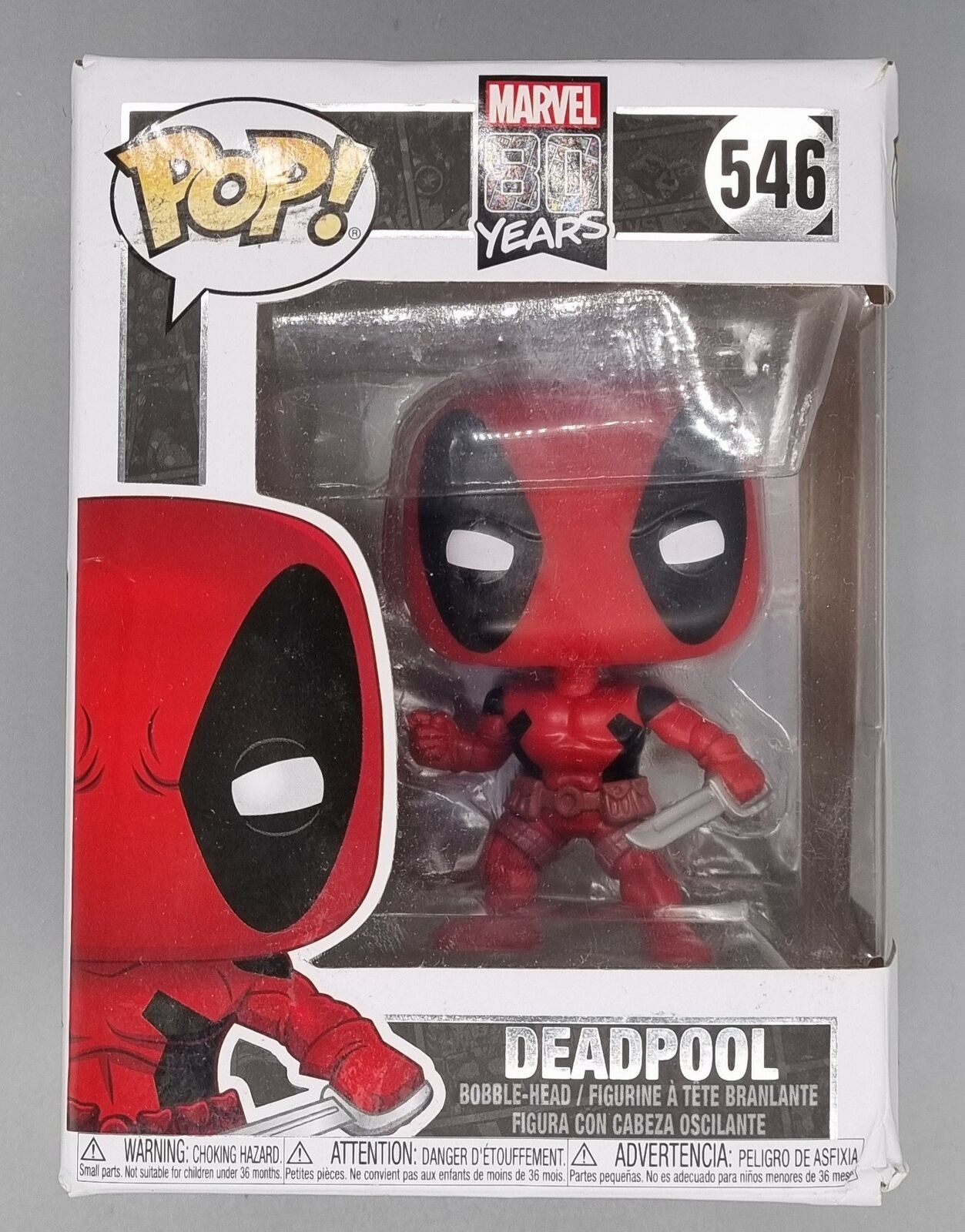 546 Deadpool (First Appearance) Marvel 80 Years Funko POP - Box Damaged