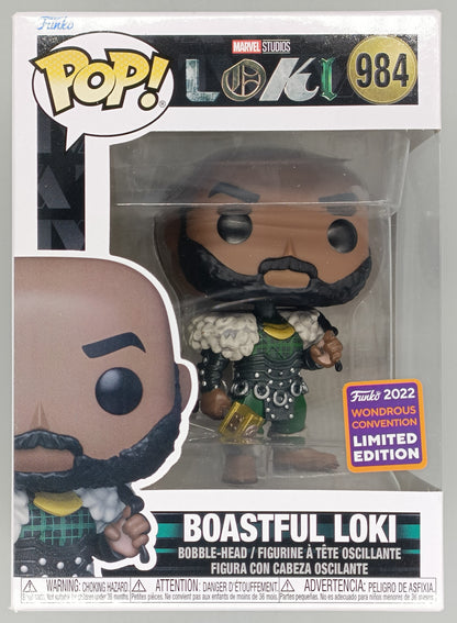 984 Boastful Loki - Marvel Loki - 2022 Con Funko POP - Brand New