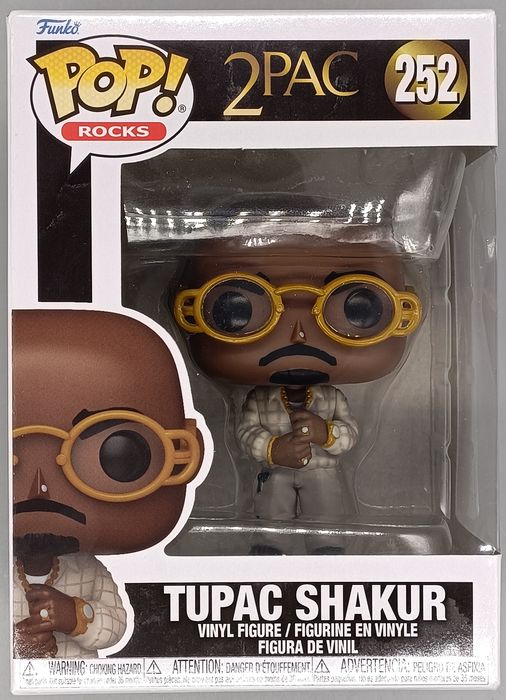 #252 Tupac Shakur (Loyal to the Game) - Rocks - 2Pac Box Damaged Funko POP