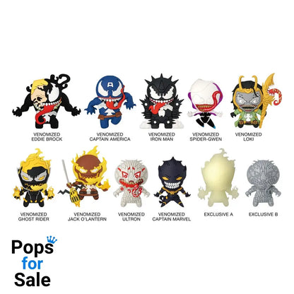 Venom 3D PVC Bag Clips Series 1 Display (24) Keyrings
