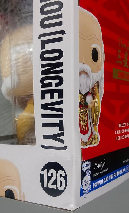 #126 Shou (Longevity) Asia - Three Immortals - 2021 C Box Damaged Funko POP