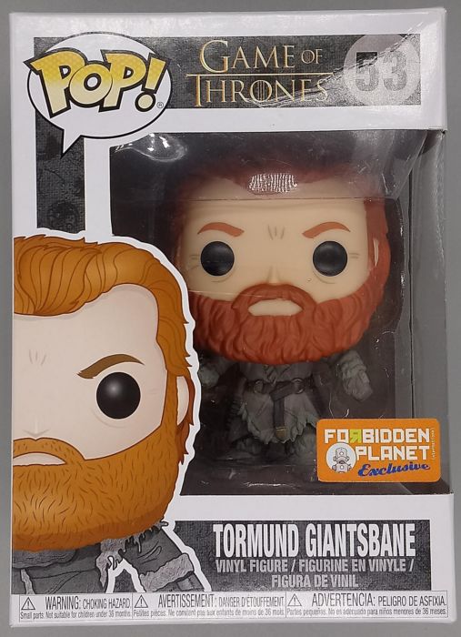 #53 Tormund Giantsbane (Snowy) Game of Thrones Box Damaged Funko POP