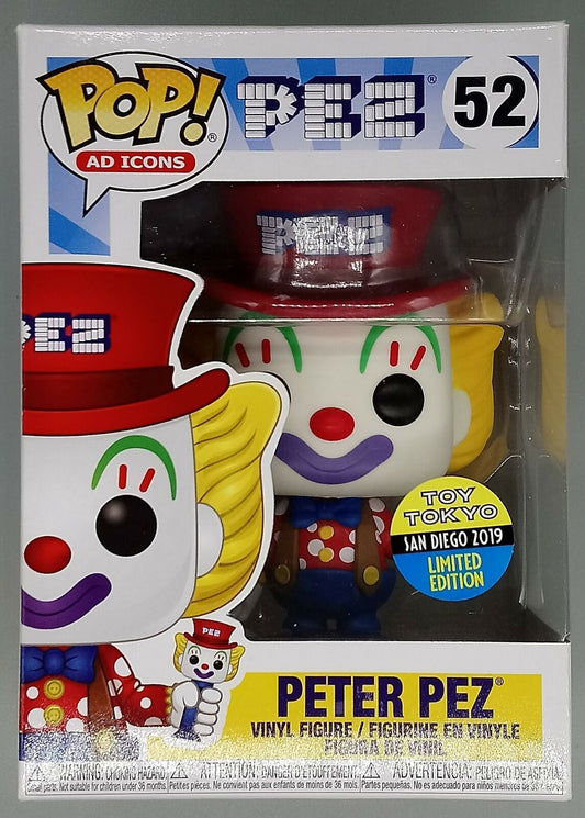 #52 Peter PEZ - Ad Icons - PEZ - 2019 Con Exc Funko POP