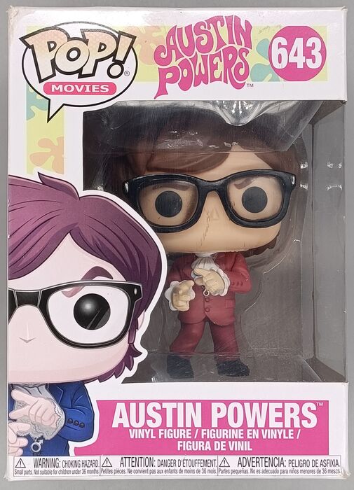 #643 Austin Powers (Red Suit) - Austin Powers - Box Damaged Funko POP