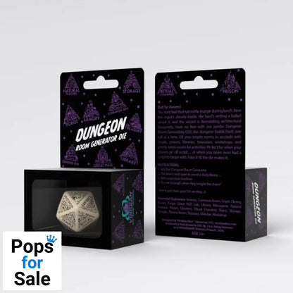 Viridian Jumbo Dice Dungeon Room Generator D20 Beige