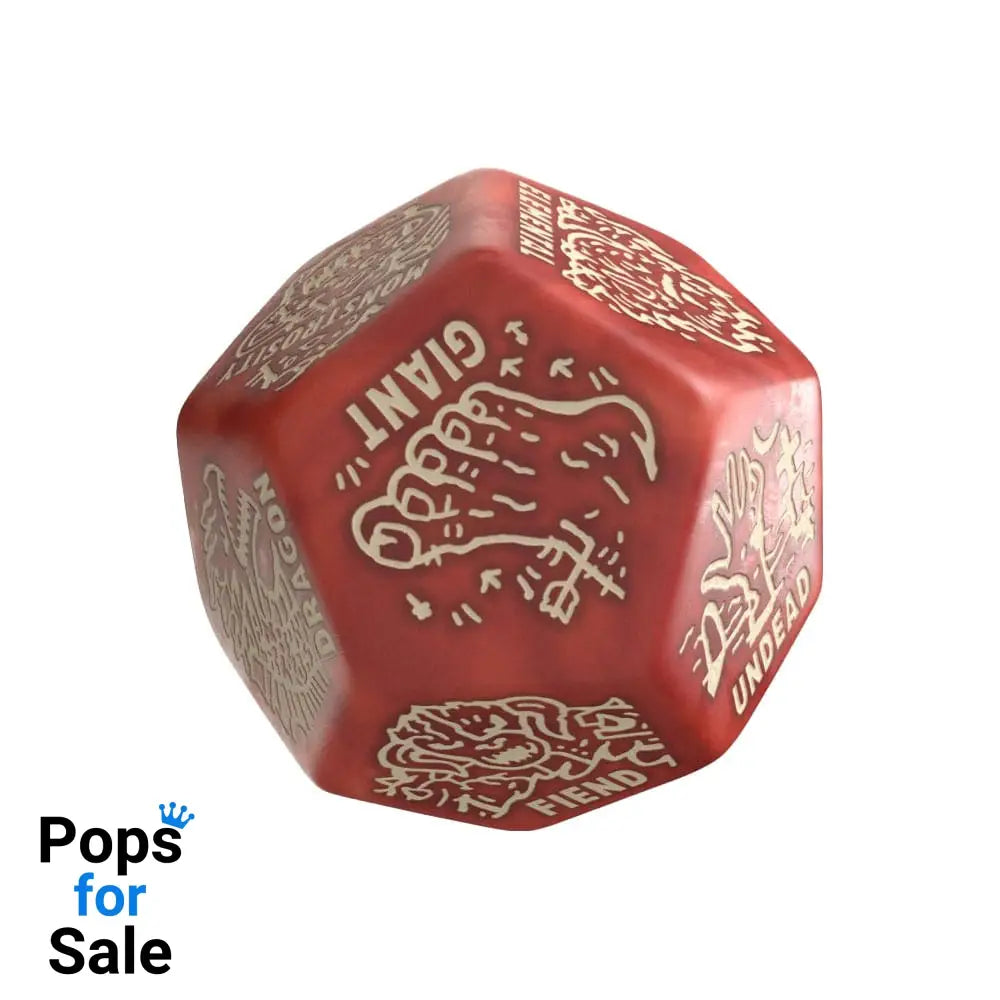 Viridian Jumbo Dice Monster Generator Die D12 Red Dice