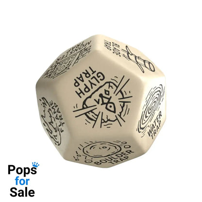 Viridian Jumbo Dice Trap Generator Die D12 Beige Dice