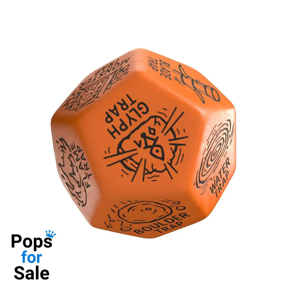 Viridian Jumbo Dice Trap Generator Die D12 Orange Dice