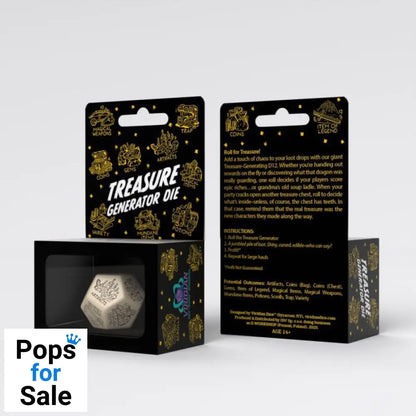 Viridian Jumbo Dice Treasure Generator Die D12 Beige