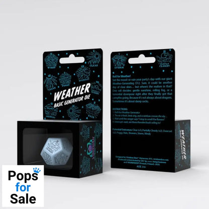 Viridian Jumbo Dice Weather Generator Die D12 Blue