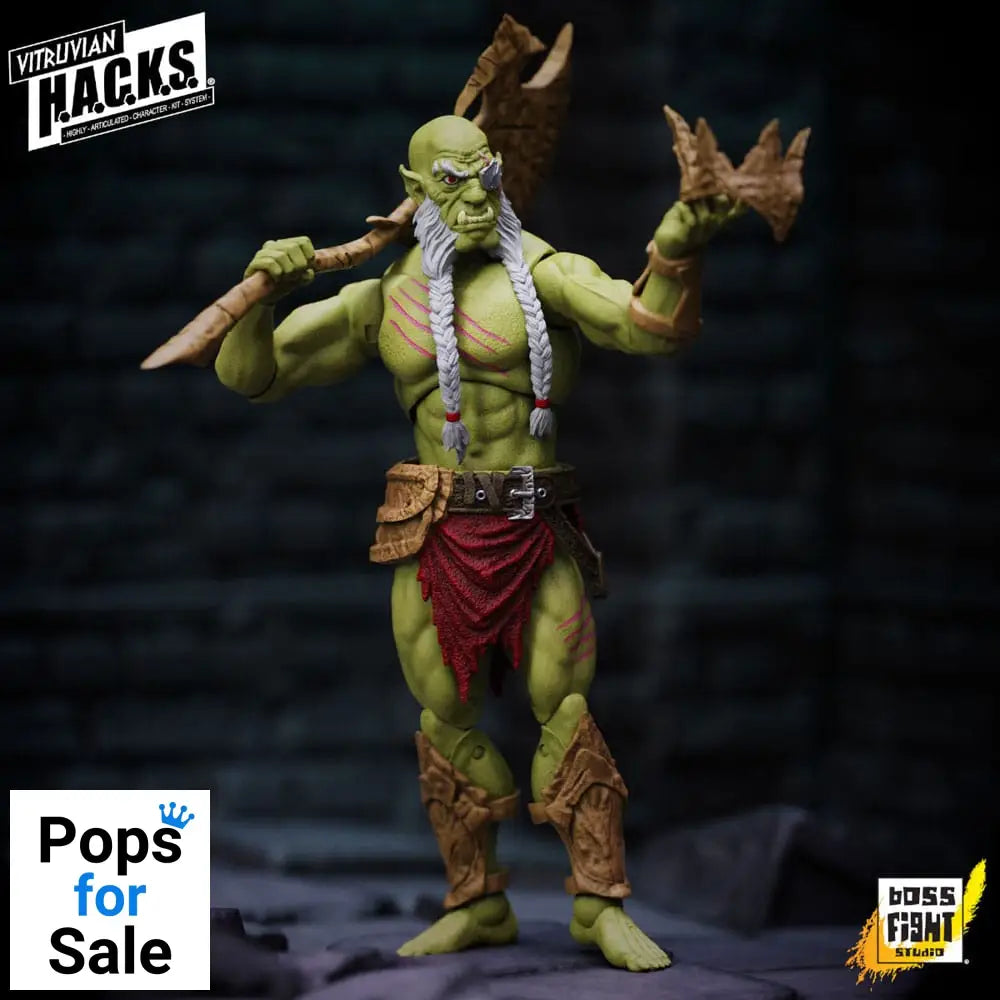 Vitruvian H.A.C.K.S. Action Figure Mighty Orc Sovran Bur’Zagi Action figures