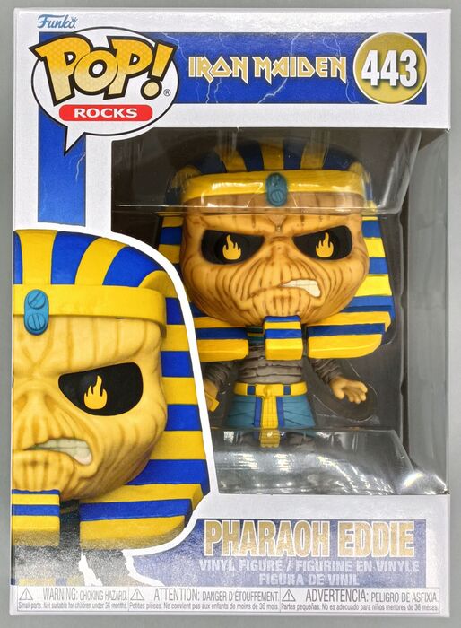 443 Pharoah Eddie - Iron Maiden - Rocks Funko POP - Brand New