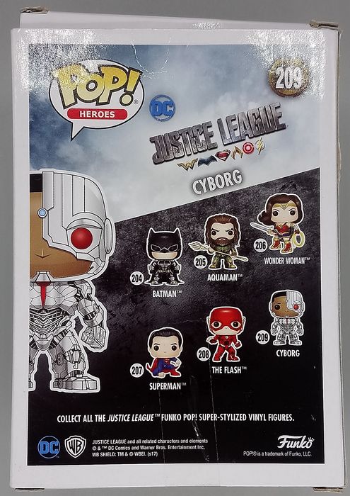 #209 Cyborg - DC Justice League - Box Damaged Funko POP