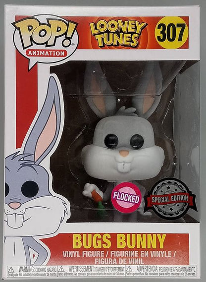#307 Bugs Bunny - Flocked - Looney Toons - Box Damaged Funko POP